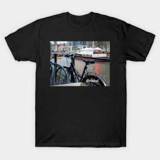 Cycle at Bristol Harbour England UK T-Shirt